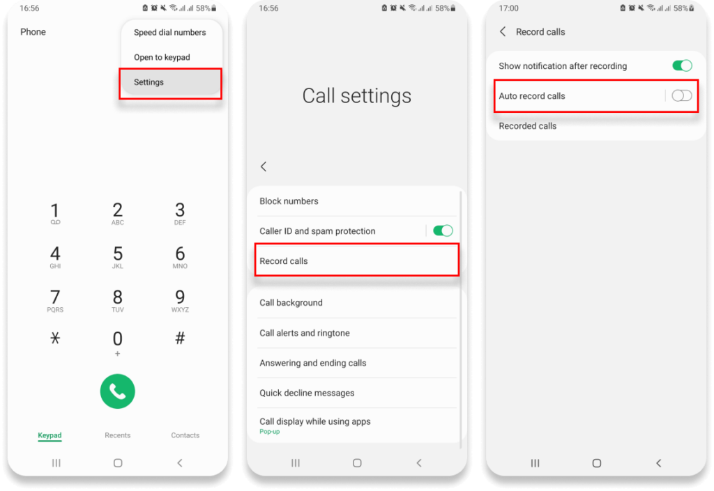 Cara setup Call Recording dari Smartphone Samsung