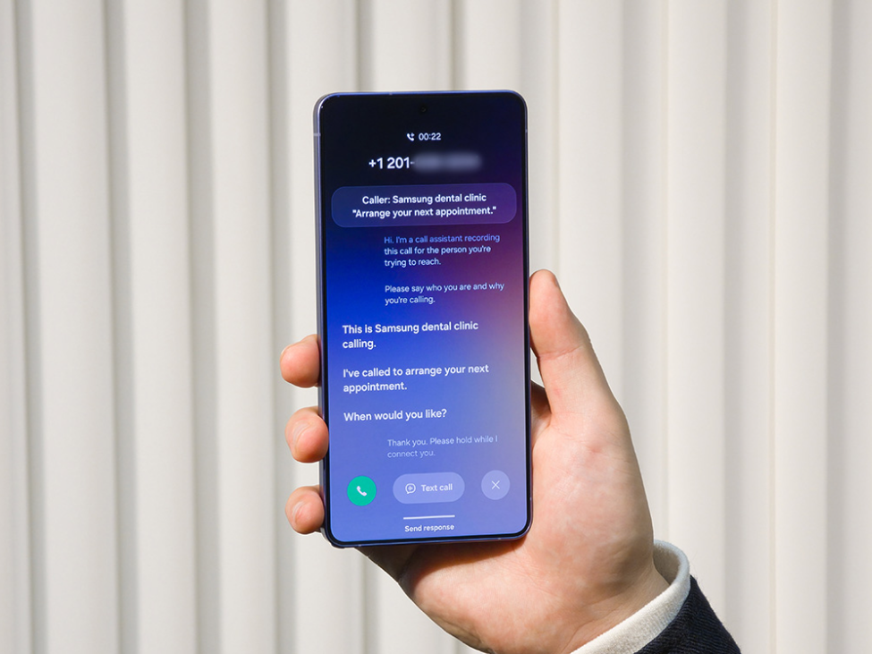 Contoh penggunaan Samsung AI detection ketika telpon masuk