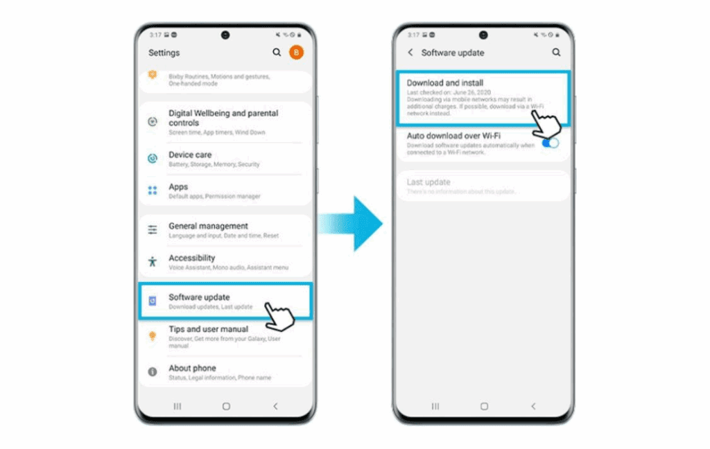 Step by step download dan install software Samsung 