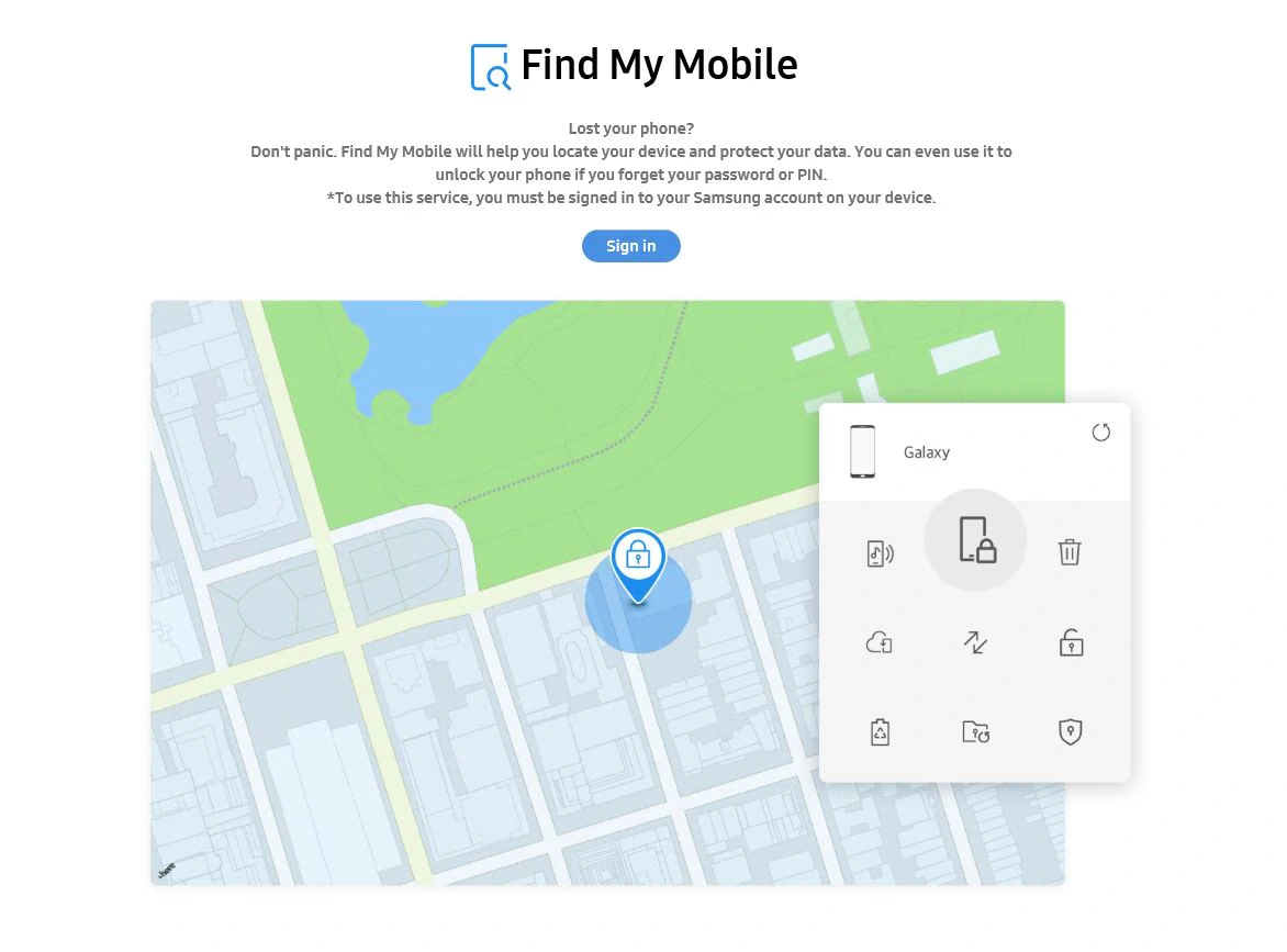 cara kerja samsung find my mobile